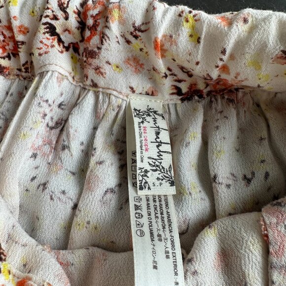 Free People Intimately Wide-Leg Cropped Floral Pants - Small - Picture 2 of 7